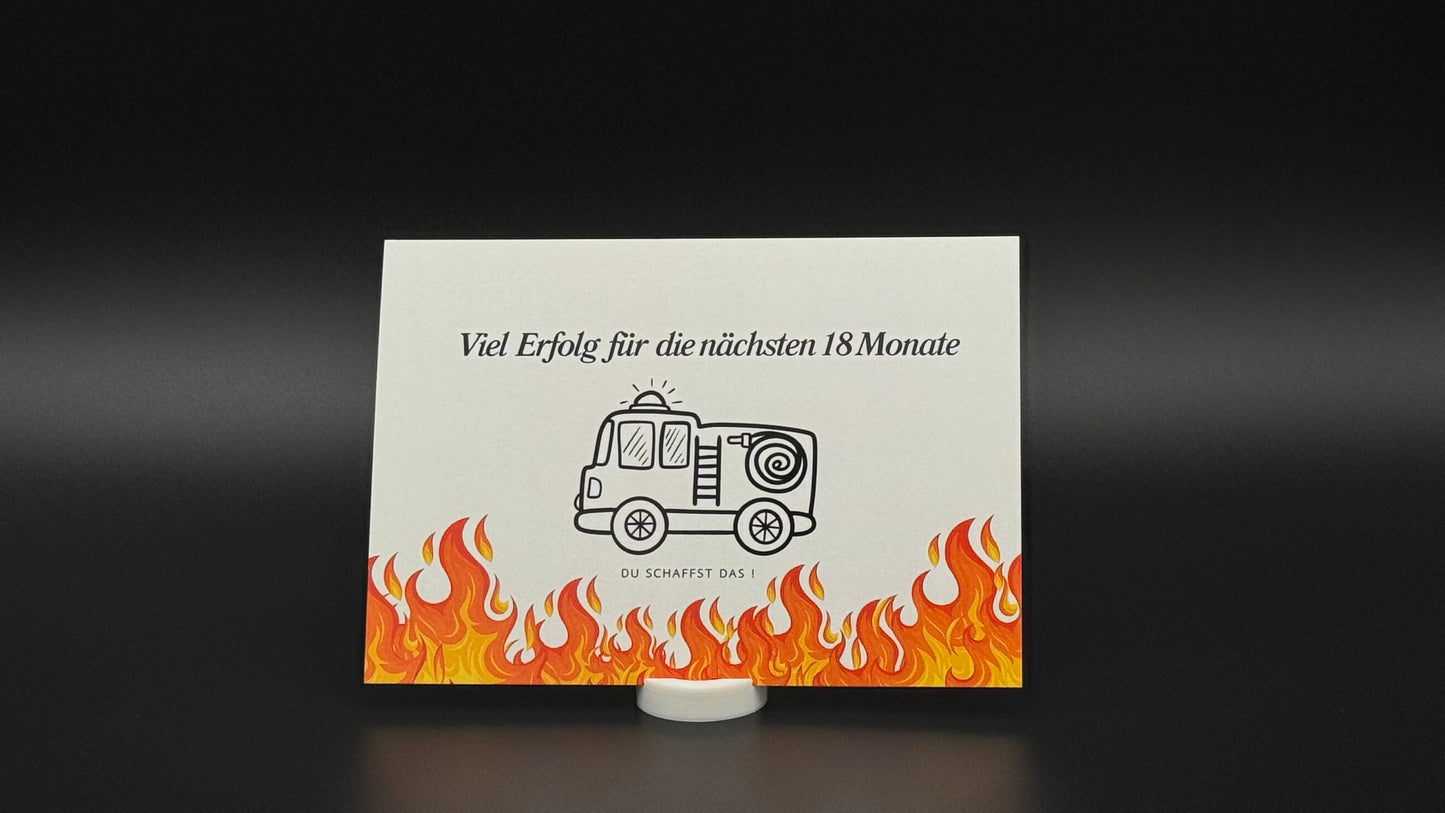 B1 Ausbildung Postkarte - Feuerwehr