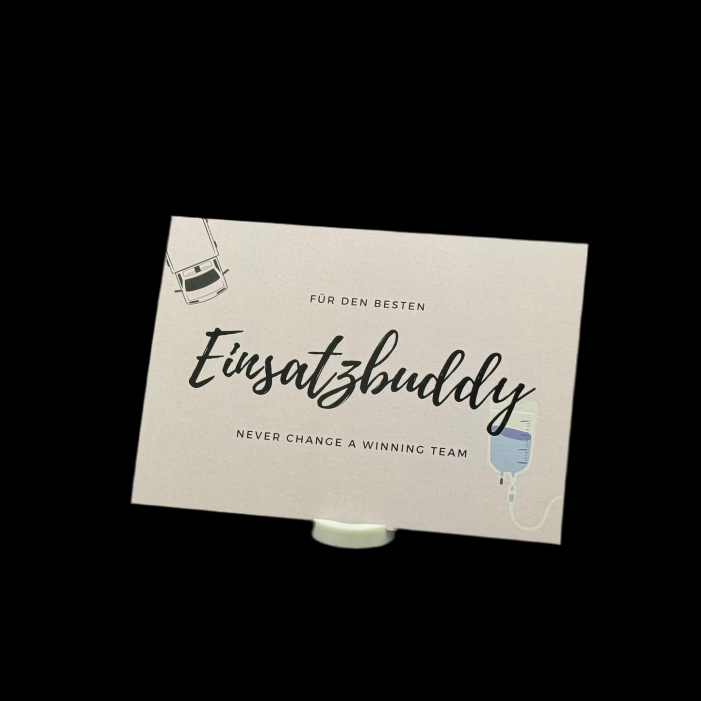 Für den besten Einsatzbuddy - Postkarte