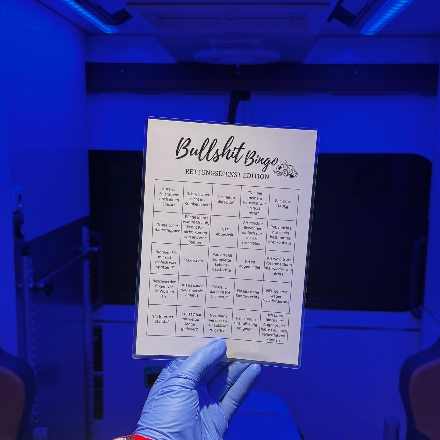 Bullshit Bingo - Rettungsdienst Edition