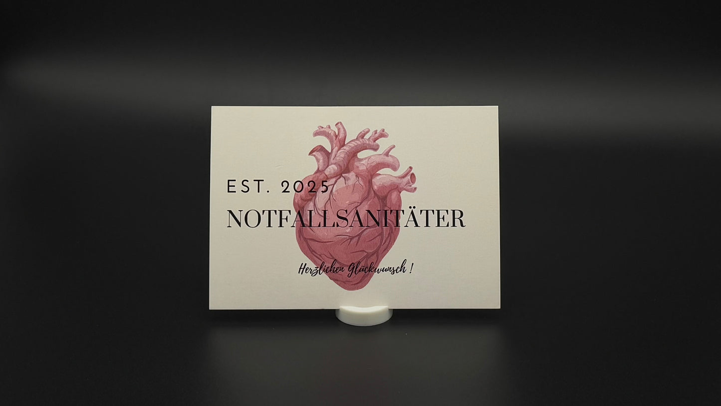 Notfallsanitäter EST. 2025 - Postkarte