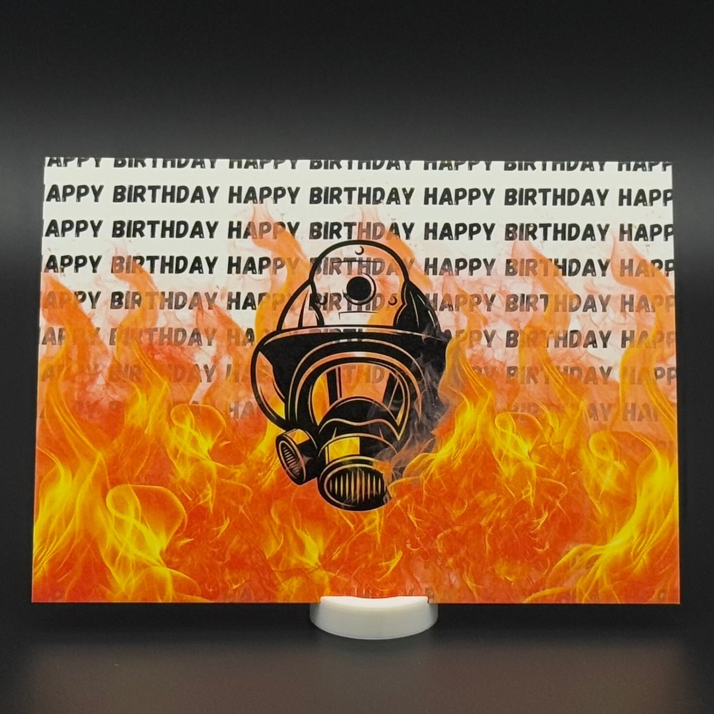 Happy Birthday Feuerwehr - Postkarte