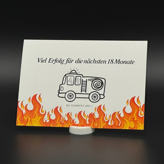 B1 Ausbildung Postkarte - Feuerwehr