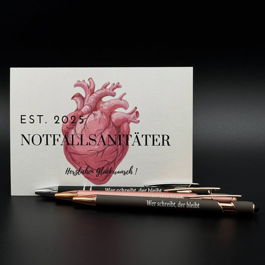 Notfallsanitäter 2025 / Postkarte + Kulli
