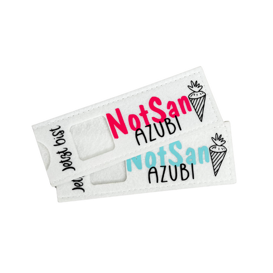 Filzhülle  Schokoriegel "NotSan Azubi" 🍫