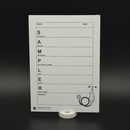 SAMPLER-Schema Hosentaschenblock
