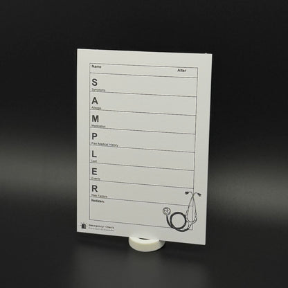 SAMPLER-Schema Hosentaschenblock