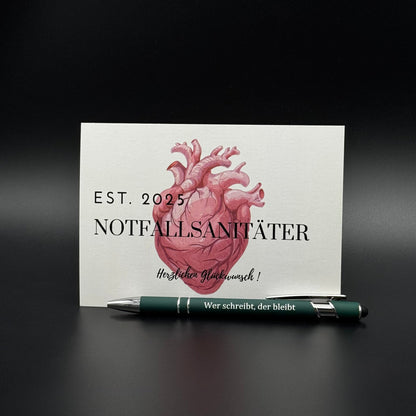 Notfallsanitäter 2025 / Postkarte + Kulli