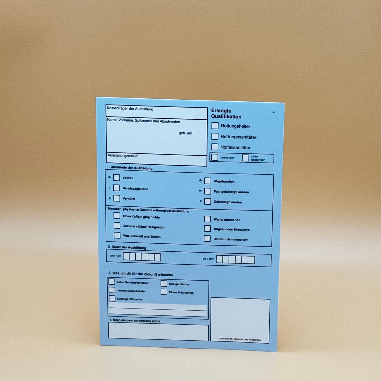 Karte Notfallsanitäter- Rettungssanitäterprüfung 🚑