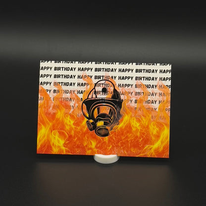 Happy Birthday Feuerwehr - Postkarte