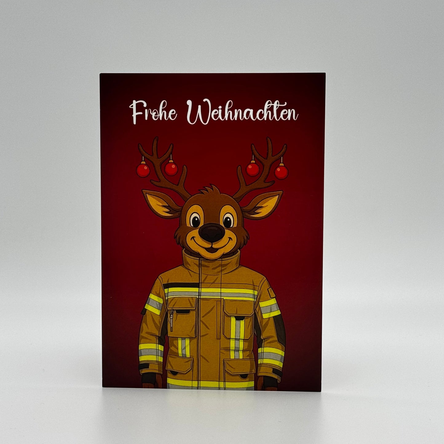 Weihnachtskarte Feuerwehr