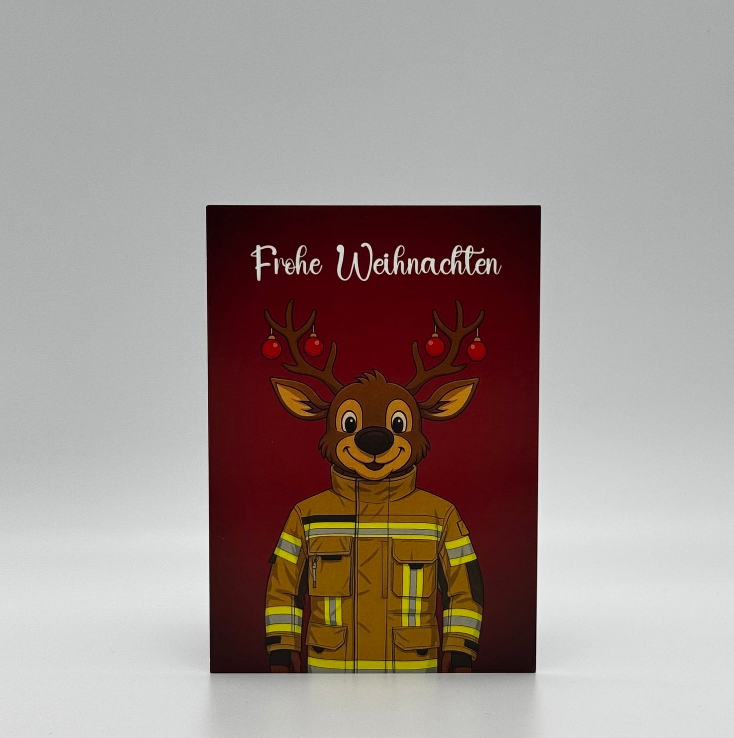 Weihnachtskarte Feuerwehr