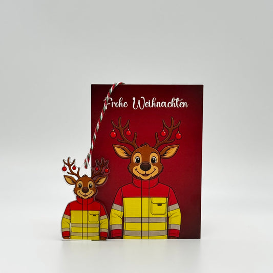 Weihnachtskarte + Weihnachtsbaumschmuck 🚑🎄