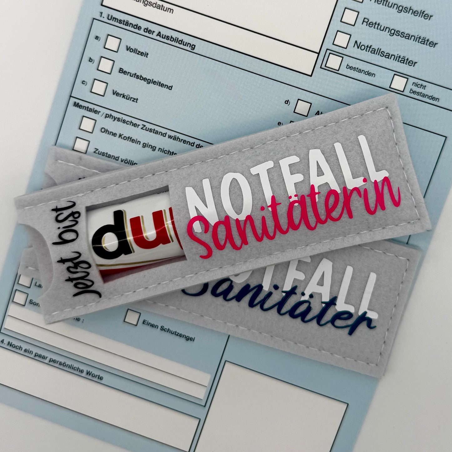 Filzhülle Schokoriegel 🍫🚑 (Auswahl)